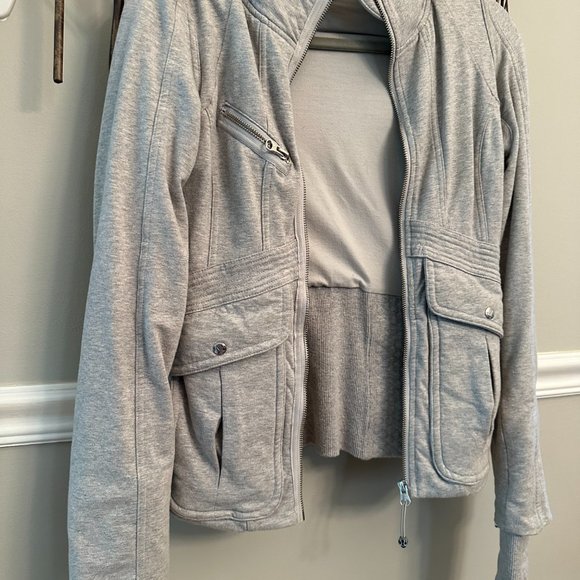 Lululemon Grey Coat, Light Grey - Picture 2 of 8